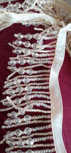 Metres crystal bead fringe - 5, x