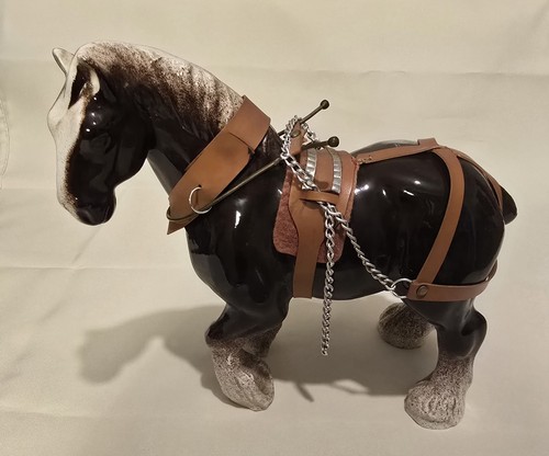 Vintage porcelain shire horse - vintage,
