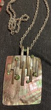 Abalone Shell Pendant Abstract