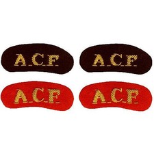 Army Cadet Force Mess Dress Shoulder Titles, Pair
