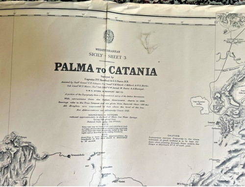 British admiralty chart - chart, 187