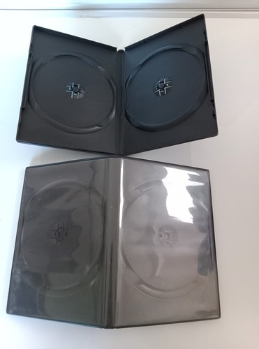 Double dvd cases black pack - double, 10