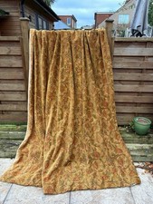Vintage Single Door Curtain Velvet Chenille Heavy 95”D X 74” W
