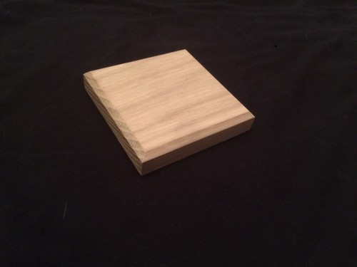 Solid oak newel cap fence - solid,