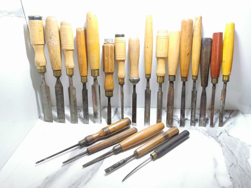 Vintage chisels bevel - vintage,