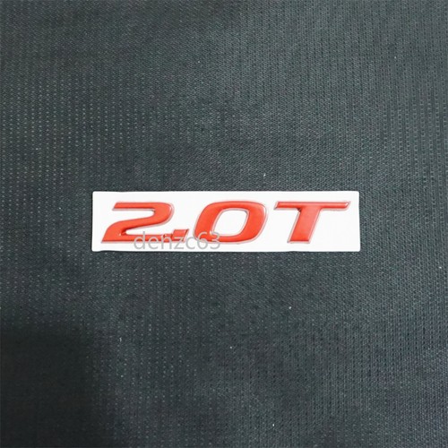Red matte metal emblem - 1x,