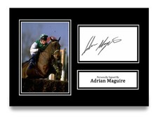 Adrian Maguire Signed A4 Photo