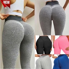 Women High Waist Yoga Pants Anti-Cellulite Leggings Bum Buttbock Lift Sports Gym
