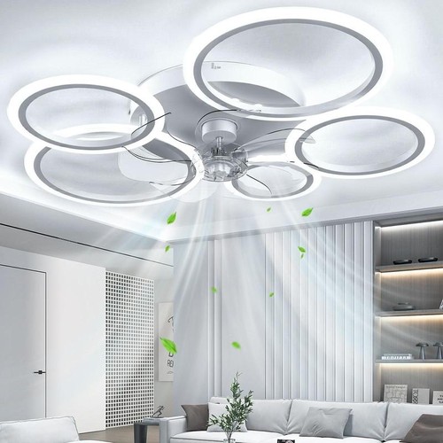 Large led ceiling fan with - large,
