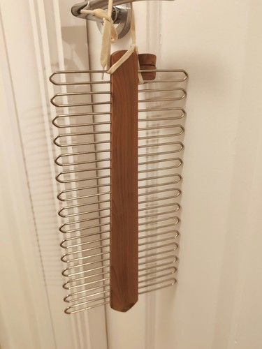Vintage wooden tie rack - tie,