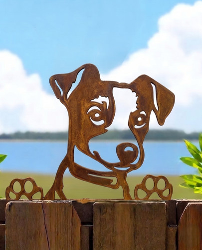 Rusty metal jack russell - jack,