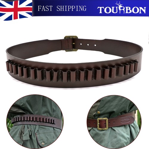 Tourbon leather cartridge belt - tourbon,