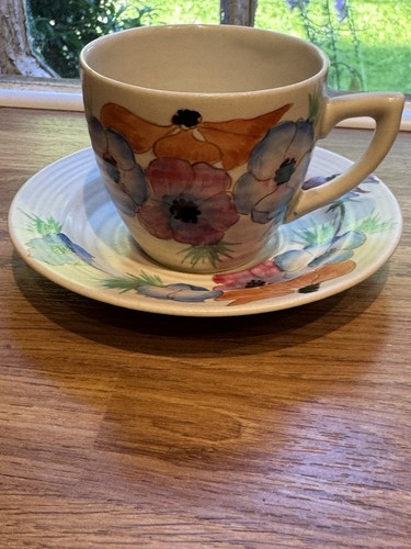 Clarice cliff cup saucer - clarice,