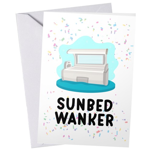 Funny rude sunbed w nker - rude, w*nker