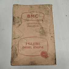 BMC Operators Handbook 1.5 litre diesel engine 1960’s original