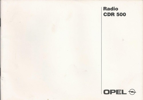 Opel radio cdr - opel,