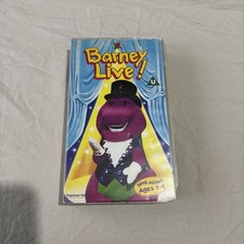 VHS Video Cassette Barney Live
