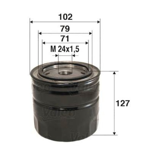 Oil filter valeo fits toyota - oil,