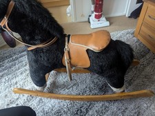 Large Black Rocking Horse