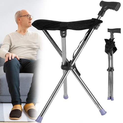 2in1 folding walking stick - folding,
