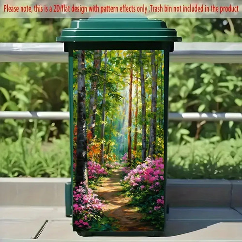 Wheelie bin sticker forest - wheelie,