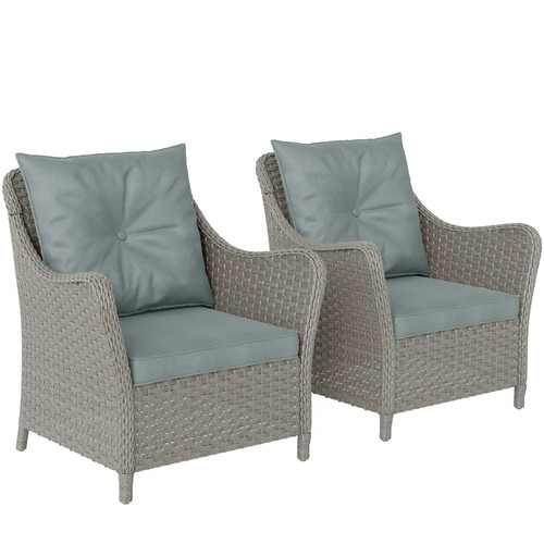 Rattan wicker garden chairs - rattan,