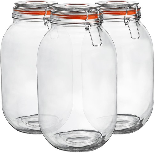 Pack 3000ml glass jars - pack,