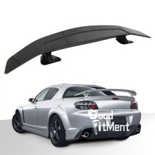 47'' Rear Trunk Spoiler Tail Wing Carbon Fiber Black For Mazda 2 3 RX-8 RX-7 MX5