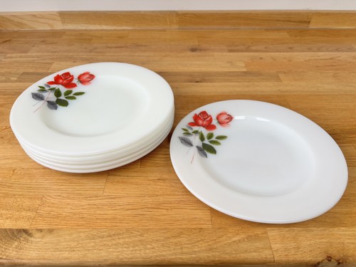 Pyrex june rose - pyrex, opal/milk