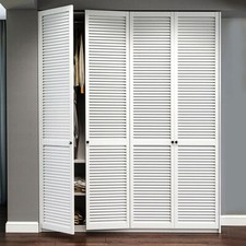 Wooden Louvre Wardrobe Door