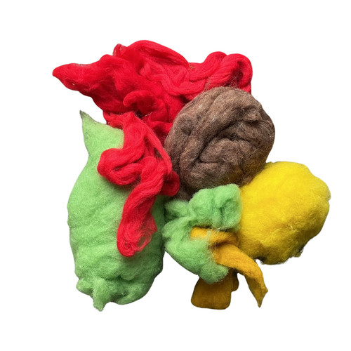 Needle felting wool multi - felting,