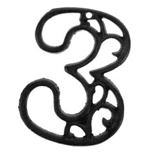  House Number Front Door Number Iron Wall Number Decor Hollow Number Sign