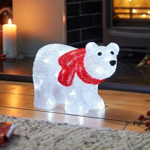 Christmas led bear decoration - christmas,