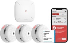 X-Sense Smart Smoke Alarm 3x FS31 with SBS50 Base Station Wireless Smoke Detector WiFi
