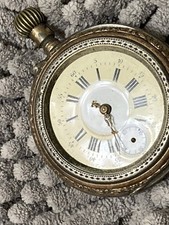 old  pocket watch UNKNOWN maker  engraved case