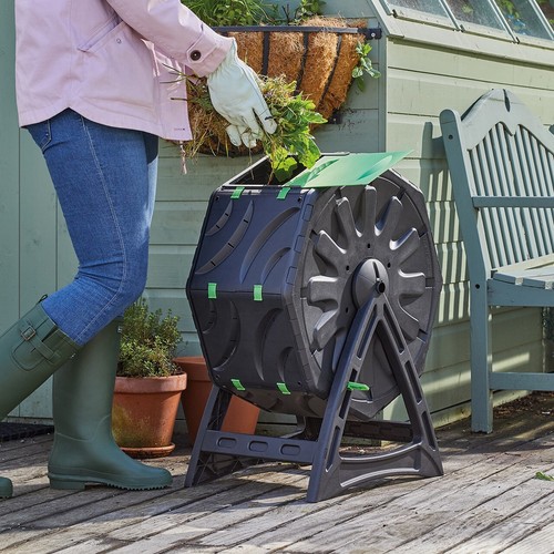 Compost tumbler outdoor garden - tumbler,