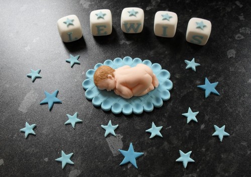 Personalised edible baby boy - baby,