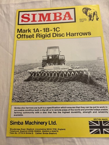 Simba offset rigid disc - offset,