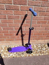 Micro Scooter Kickboard Swiss Design Changeable Height Fold Scooter Kids Purple
