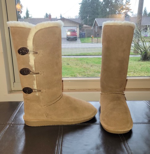 Bearpaw lori suede sheepskin - bearpaw,