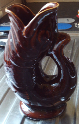 Vintage gurgling fish - vintage, jug
