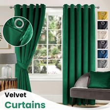 Thick Velvet Curtains Blackout