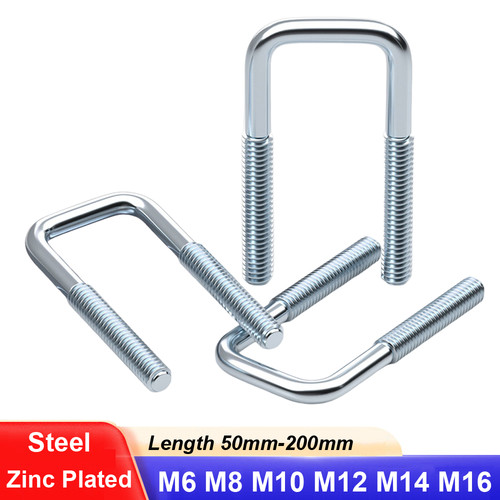Square bolts zinc plated - square,
