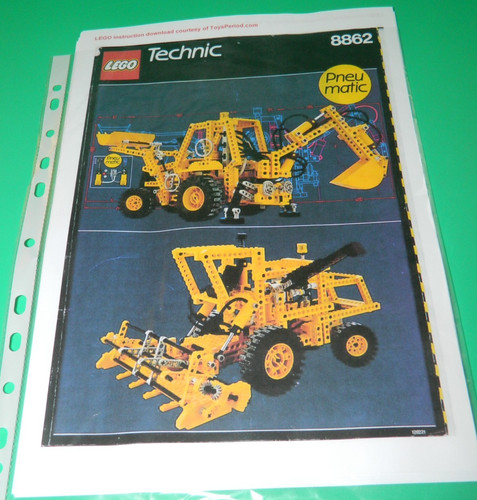 Technic 8862 backhoe - technic,