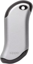 Zippo Heat Bank Up to 9s Hour Rechargeable Hand Warmer Power Bank Silver HM New