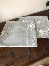 ONE  HANDMADE CUSHION COVER IN  LAURA ASHLEY PUSSY WILLOW STEEL FABRIC