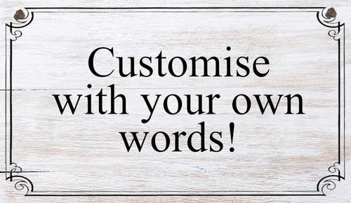 Personalised metal sign tin - personalised,
