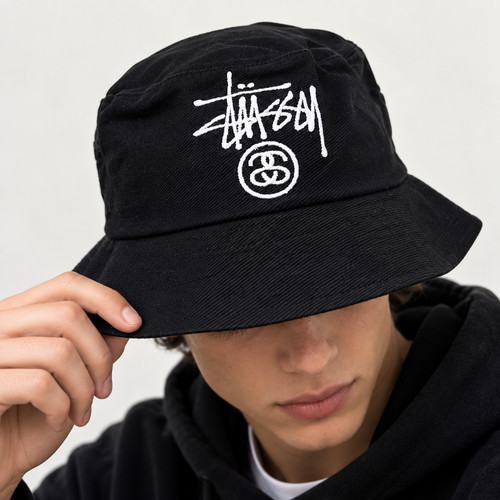 New stussy link logo bucket - new,