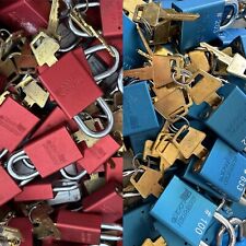 Red & Blue American Lock A1100 Series Padlock 1.5" Shackle & Key