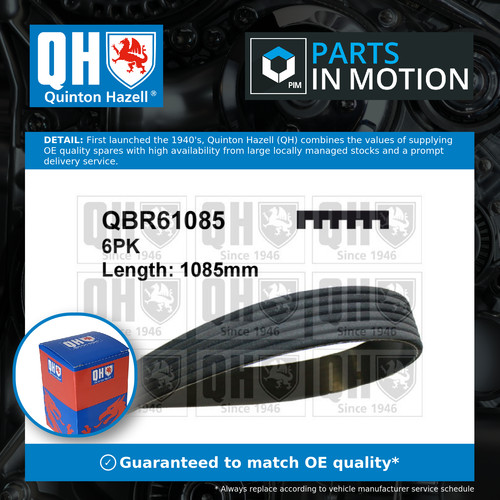 Rib multi drive belt - 6, v